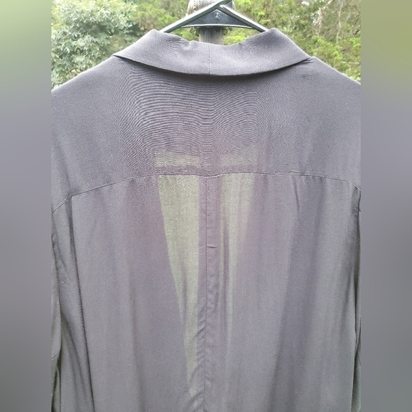 Ellos Rayon Black Women's jacket Cardigan light weight Size Large - Picture 12 of 13